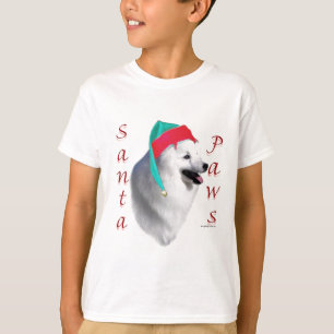 American Eskimo Dog Santa Paws T-Shirt