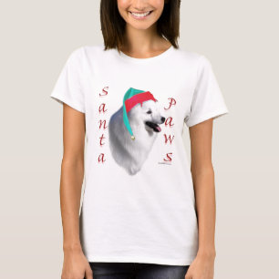 American Eskimo Dog Santa Paws T-Shirt