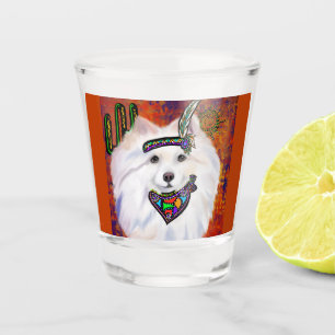 American Eskimo Dog Shot Glass