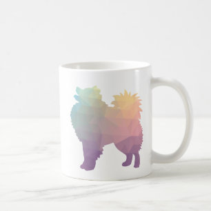 American Eskimo Dog Silhouette Designs Coffee Mug
