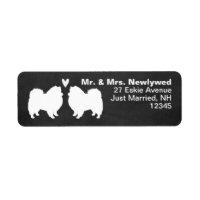 American Eskimo Dog Silhouettes Eskies with Heart