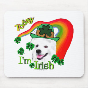 American Eskimo Dog St Patricks Mouse Mat