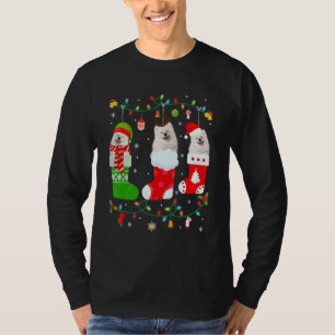 American Eskimo Dog Three Christmas Socks Sweater 