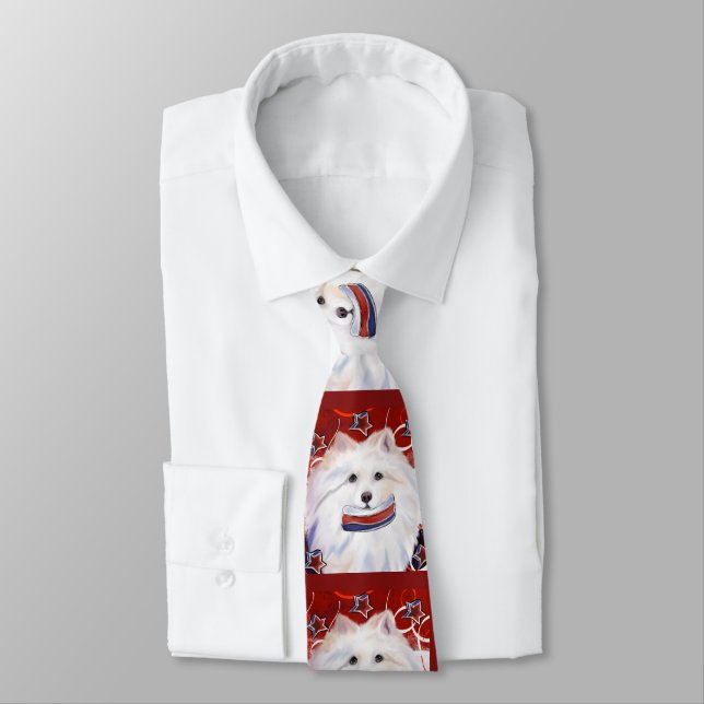 American Eskimo Dog  Tie (Tied)