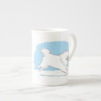 American Eskimo Dog - Winter Snow Eskie Custom
