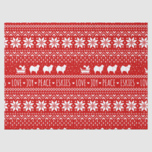 American Eskimo Dogs Christmas Eskies Holiday Tissue Paper