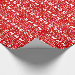 American Eskimo Dogs Christmas Eskies Holiday Wrapping Paper