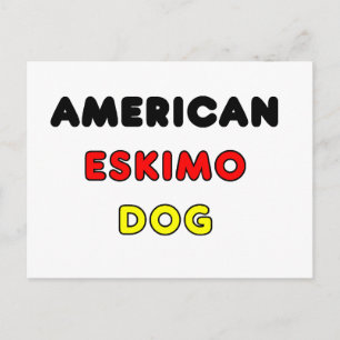 american eskimo flag in name postcard