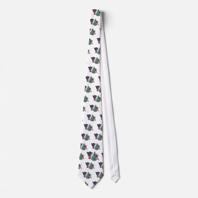 American Eskimo Flag Tie (Front)