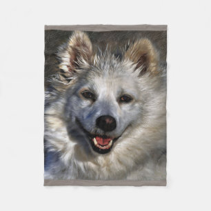 American Eskimo Fleece Blanket