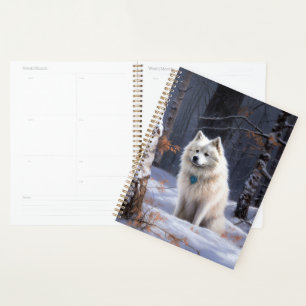 American Eskimo Let It Snow Christmas  Planner