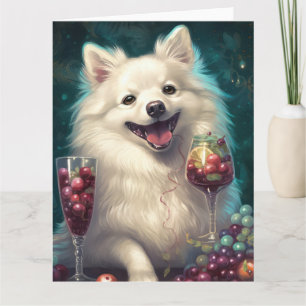 American Eskimo New Year Card