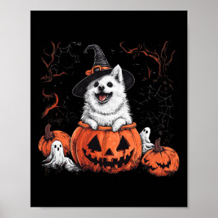 American Eskimo Pumpkin Halloween Thanksgiving Men Poster