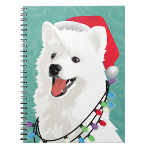 American Eskimo Samoyed Cute Puppy Dog Christmas Notebook