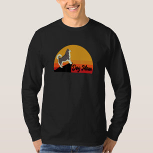 American Eskimo Sunset Dog Mum Pet Mountain Orange T-Shirt