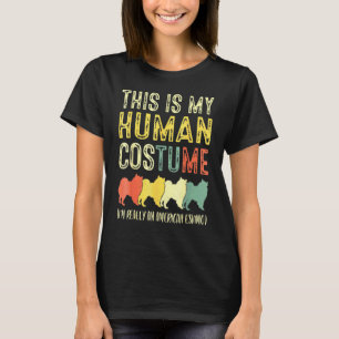 American Eskimo This Is My Human Costume Retro Dog T-Shirt