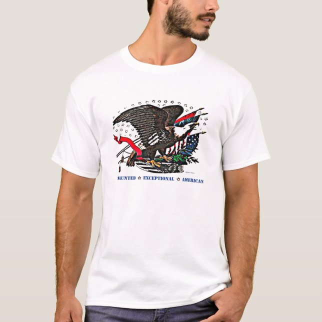 "American exceptionalism" eagle T-Shirt (Front)