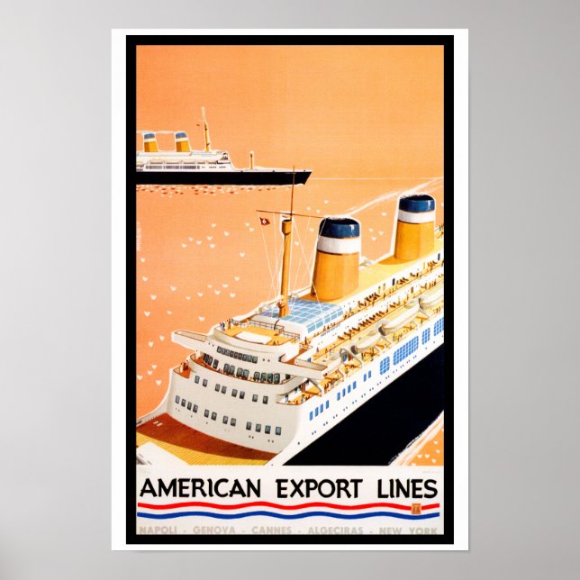 American Export Lines Poster (Front)