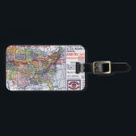 AMERICAN EXPRESS SHIPPING LUGGAGE TAG<br><div class="desc">American advertisement for American Express Company cross-country shipping service,  1916-1917.</div>