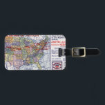AMERICAN EXPRESS SHIPPING LUGGAGE TAG<br><div class="desc">American advertisement for American Express Company cross-country shipping service,  1916-1917.</div>