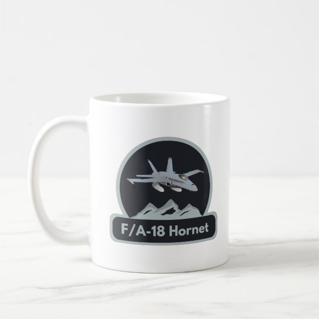 American F/A-18 Jet Fighter Coffee Mug (Left)