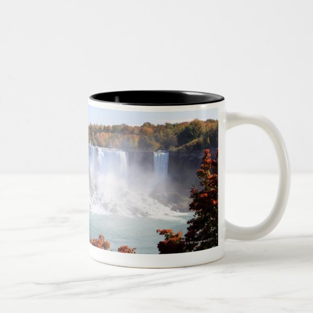 American Falls at Niagara Falls Two-Tone Coffee Mug (Right)