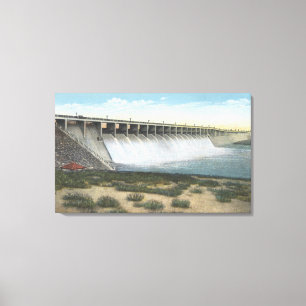 American Falls Dam Spillway, Oregon Canvas Print