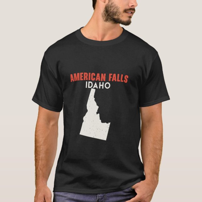 American Falls Idaho USA State America Travel Idah T-Shirt (Front)