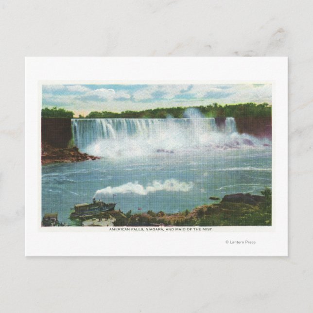 American Falls Maid of the Mist View Postcard (Front)