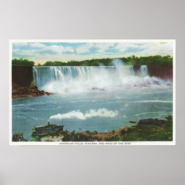 American Falls Maid of the Mist View Poster (Front)