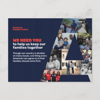 American Families United Postcard to Senators