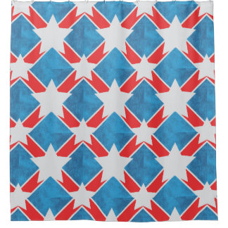 American Family Patriotic Summer Holidays Shower Curtain