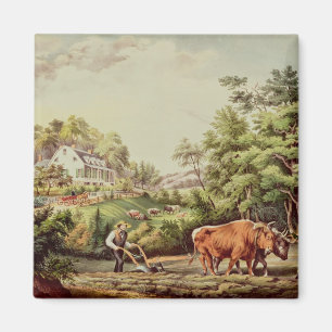 American Farm Scenes Magnet