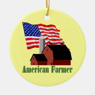 American Farmer Ceramic Tree Decoration