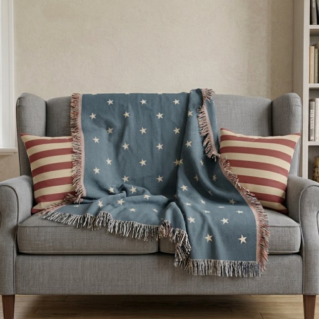 American Fifty States Star Canton Throw Blanket (Creator Uploaded)