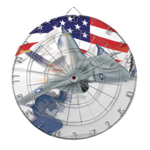 American fighter Jet Dartboard