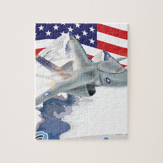American fighter Jet Jigsaw Puzzle (Vertical)