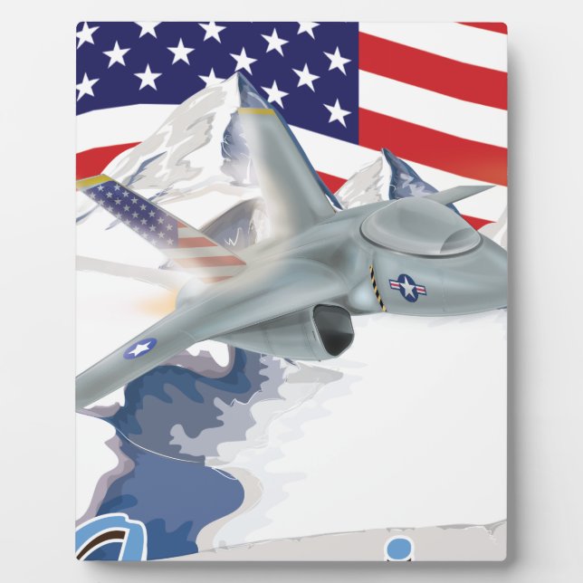 American fighter Jet Plaque (Front)