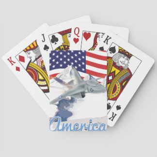 American fighter Jet Playing Cards