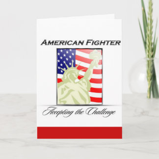 American Fighter Liberty Tribute Thank You Card