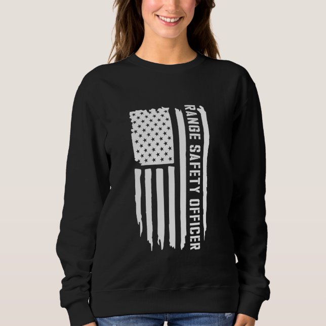 American Firearms Instructor Gun Range Safety Offi Sweatshirt (Front)