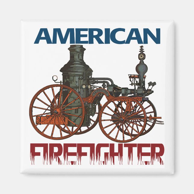 American Firefighter Magnet (Front)