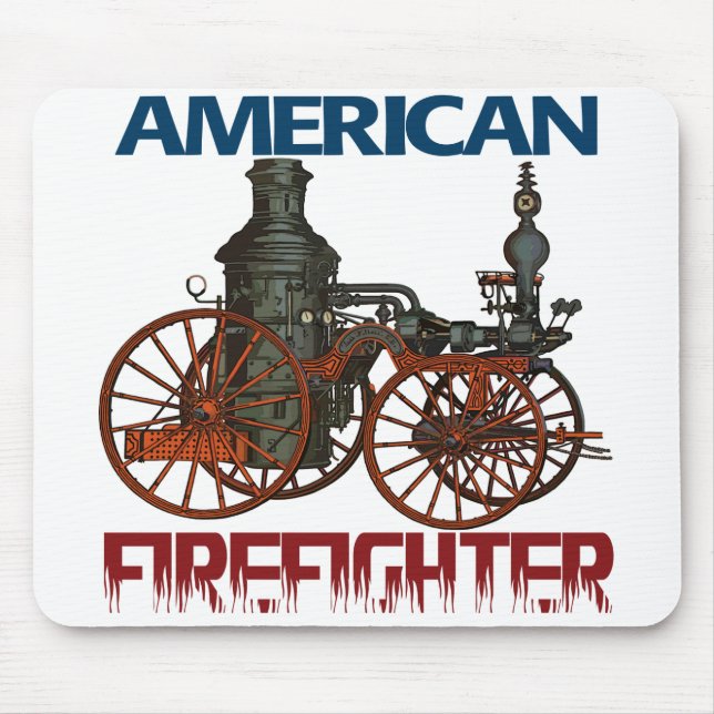 American Firefighter Mouse Mat (Front)