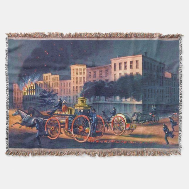 American Firefighters Throw Blanket (Front)