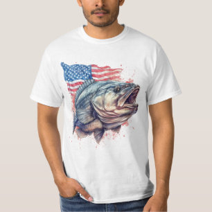 American Fisherman Patriotic T-Shirt