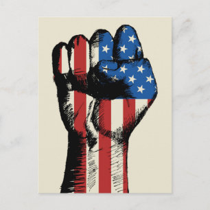 American Fist Postcard