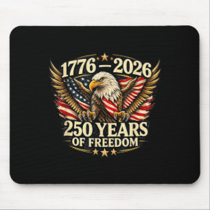 American Flag 1776-2026 250 Years of Freedom Eagle Mouse Mat