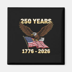 American Flag 1776-2026 Usa 4th Of July 250 Years Magnet