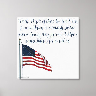 American Flag 2371 Canvas Print