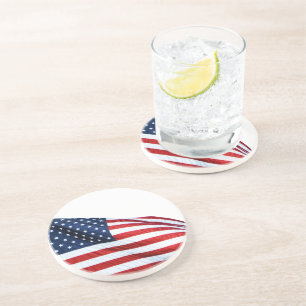 American Flag 2412 Coaster